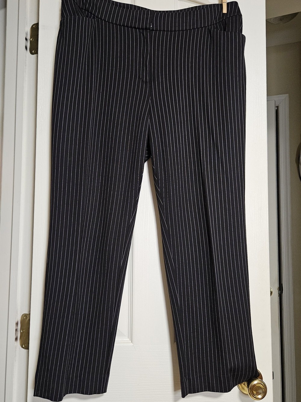 Chico's Black Pinstripe Dress Pants Size 2.5 (14/16)